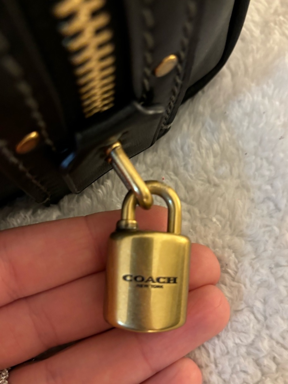 Coach Rogue 34 Bag in Black/Brass Hardware - Picture 6 of 6